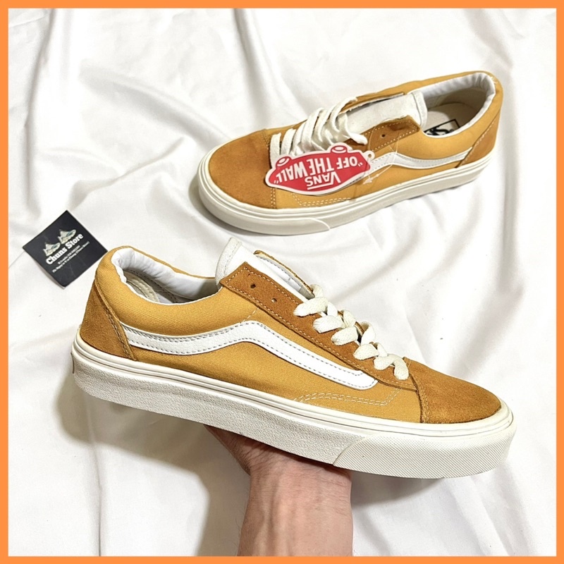 giày Vans vault vàng style 36 cao cấp