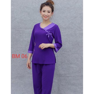 đồ bộ đi chùa kiểu dáng tim lơ