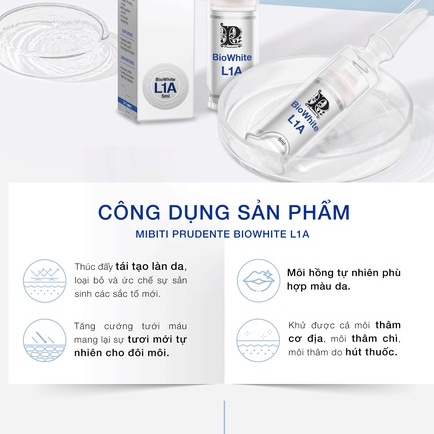 KEM GIẢM THÂM LÀM HỒNG MÔI - MIBITI PRUDENTE NUWHITE L1A