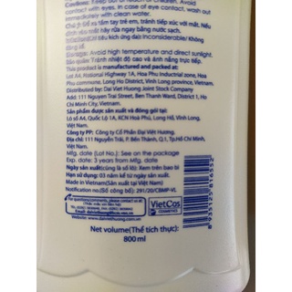 Sữa tắm E100 chai vòi 800ml