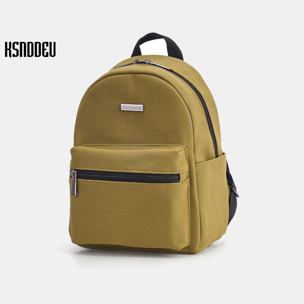 Balo Ksnddeu mini da lộn màu xanh quân đội xinh xắn cho nữ