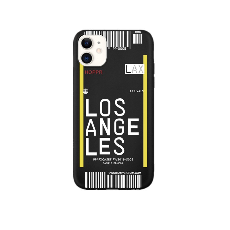 Ốp điện thoại từ silicon mềm họa tiết hình tấm vé cho iPhone 11 11Pro 11ProMax 6 6s 7 8 6Plus 8Plus X XS XR XSMAX | BigBuy360 - bigbuy360.vn