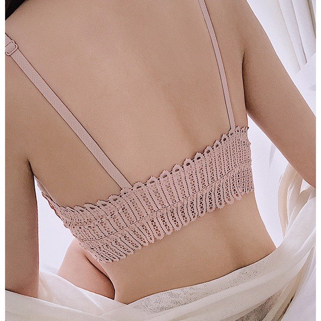 Sét Bộ Đồ Lót Ren Lá Cài Trước Không Gọng Thời Trang Siêu Sexy Gợi Cảm | BigBuy360 - bigbuy360.vn