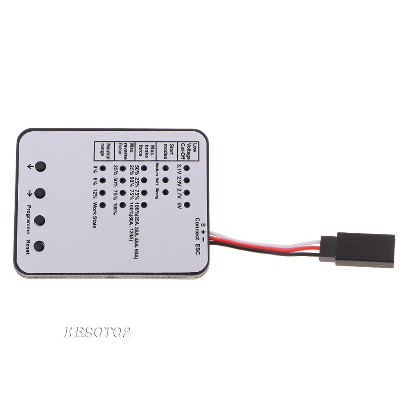 Thẻ Lập Trình ESC Không Chổi Than Kesoto2 Có Đèn LED Cho Xe Hơi Điều Khiển Từ Xa