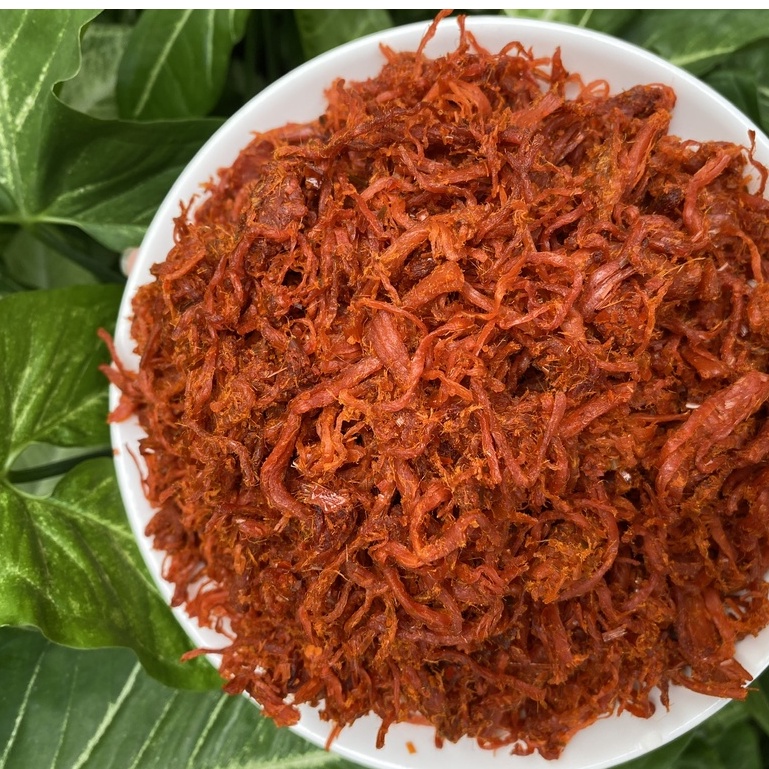 Khô bò sợi xé cay Hồng Ngự 500g làm bánh tráng, ăn vặt cay ngon nhức nách | BigBuy360 - bigbuy360.vn