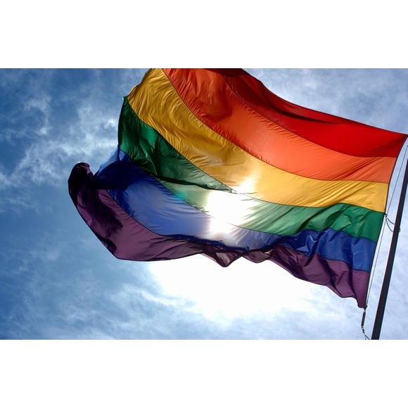 Cờ LGBT, Cờ Cầu Vồng, Lục Sắc loại 60x90 cm