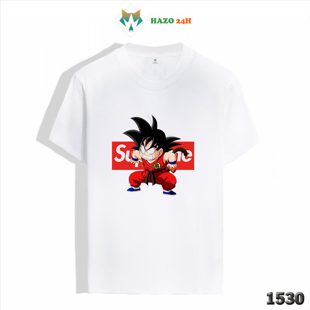 ÁO THUN UNISEX TAY NGẮN NHIỀU MẪU IN HÌNH SONGOKU GOKU GOHAN 7 VIÊN NGỌC RỒNG SUPER SUPREME ft OFF WHITE M W  SIÊU HOT