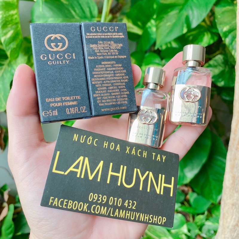 Nước hoa mini GUCCI GUILTY POUR FEMME Edt - Edp - Intense 5ml