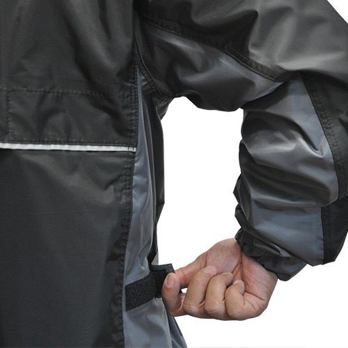 Áo Mưa Bộ Givi RIDER TECH Rain Suit Black Grey RRS07