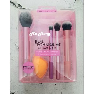 [ Ảnh Thật ] Tách Set / Bộ Cọ + Mút Trang Điểm Real Techniques Everyday Essentials Set