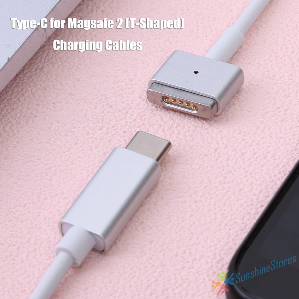 Dây cáp sạc USB loại C sang đầu 5 chân hình chữ T có từ tính dành cho Magsafe 2