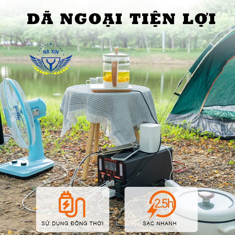 Trạm sạc dự phòng di động - nguồn điện di động du lịch dã ngoại 200.000-500.000 mAh sạc nhanh - nguồn ra 220V-DCP17