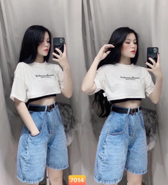 Quần jean lửng ngố ống rộng 7010, kèm ảnh thật ở cuối | BigBuy360 - bigbuy360.vn