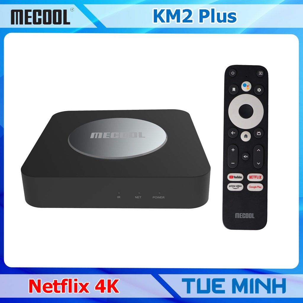 Android TV Box Mecool KM2 Plus - Netflix, AndroidTV 11 CE