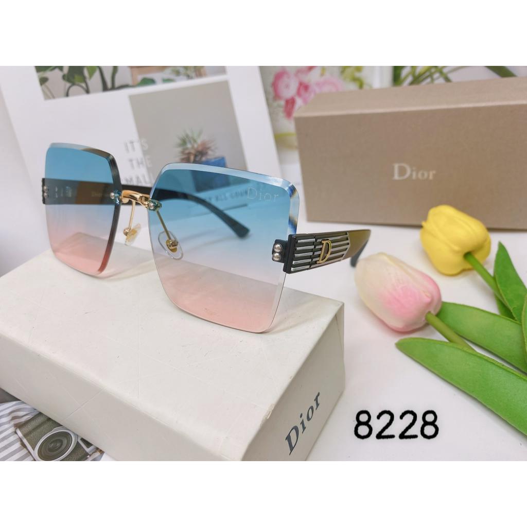 Ảnh thật Kính ốc pha lê thiết kế k viền đi ngày và đêm cao cấp chống UV400 chống chói bảo vệ mắt -D2228 kính mát nữ