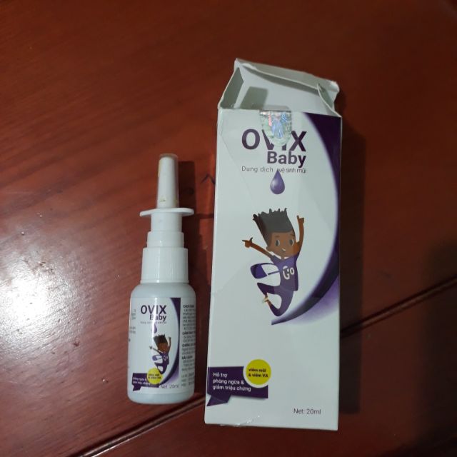Dung dịch vệ sinh mũi ovix baby