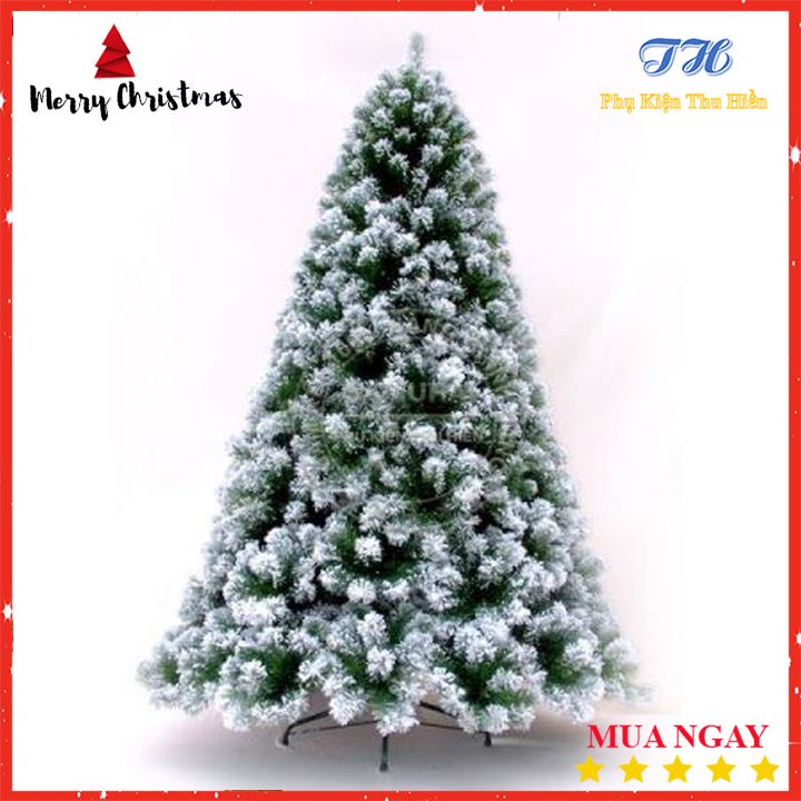 Cây Thông Noel Phủ Tuyết  90cm, 1m2, 1m5, 1m8, 2m1, 2m4, 3m Cây Thông Trang Trí Noel Giáng Sinh Hàng Việt Nam Siêu Xịn