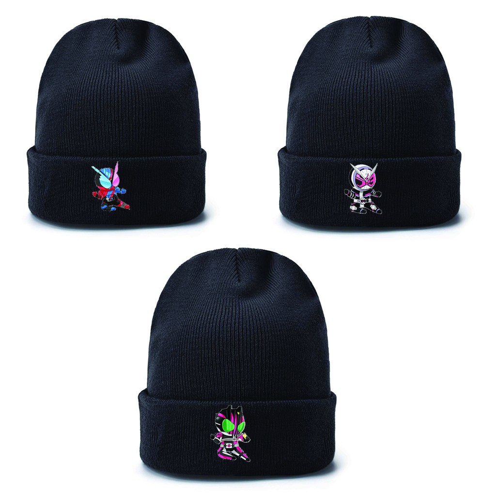 Mũ len in hình KAMEN RIDER Hiệp Sĩ Mặt Nạ  anime chibi xinh xắn thời trang nam nữ