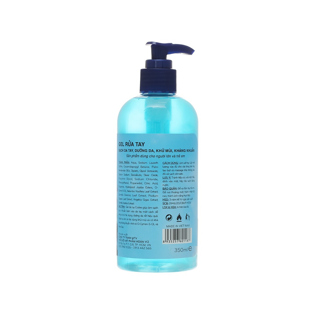 Gel rửa tay khô Coslive chai 350ml