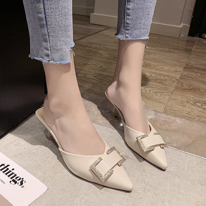 Guốc cao gót nữ 5p thời trang siêu xinh mã t35
