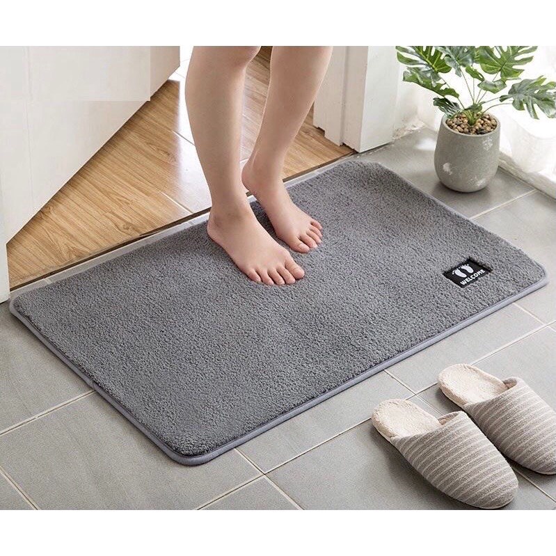 Thảm Lau Chân, Thảm Nhà Tắm, Thảm Trải Sàn Siêu Thấm Hút Cao Cấp .Hình Bàn Chân