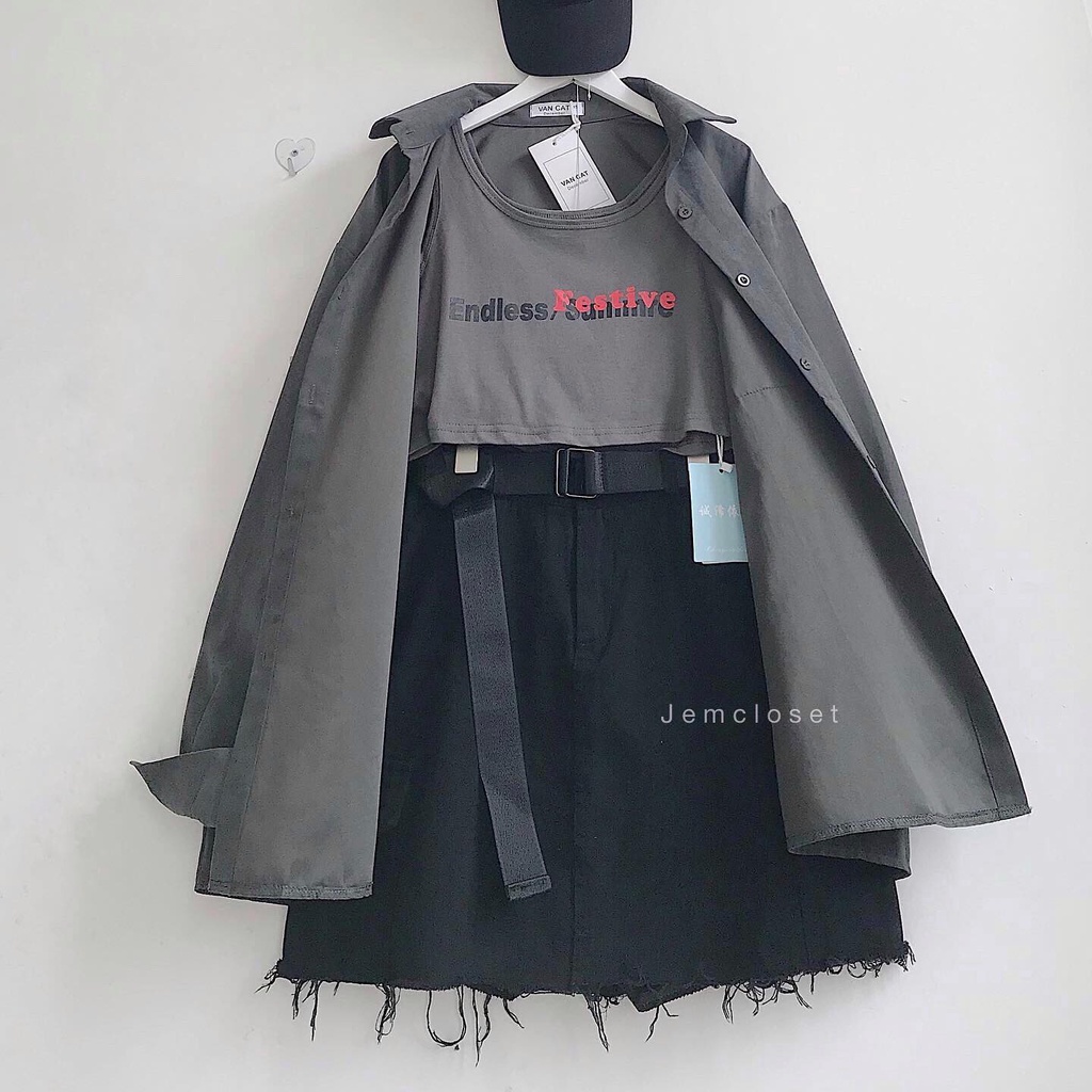 Áo Croptop Không Tay Croptop Ba Lỗ Chất Liệu Cotton Vận Động Thoải Mái Trẻ Trung Hiện Đại - 1638 GOUS OFFICIAL