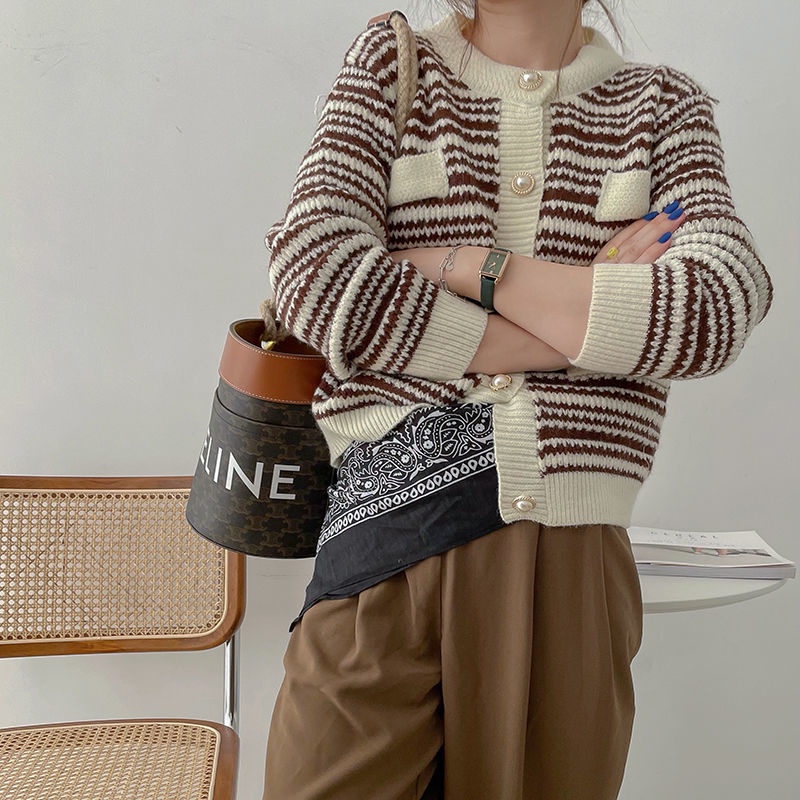 Áo khoác len Cardigan thời trang thu đông phong cách Hàn Quốc cho nữ