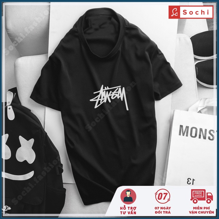 Áo thun cotton nam, áo thun nam tay ngắn cổ tròn, thời trang in hình trước ngực CZ.91