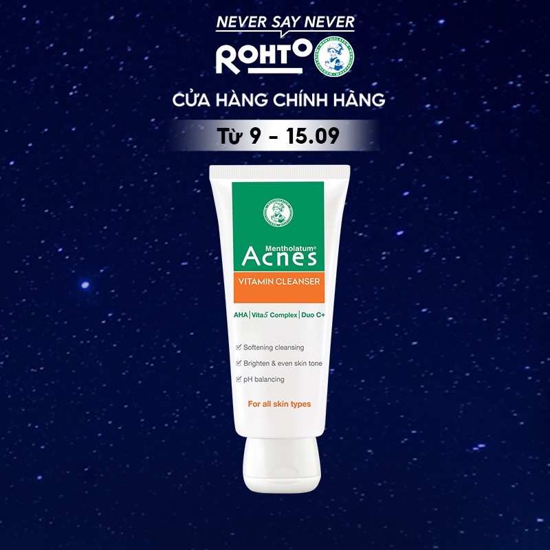 Kem rửa mặt vitamin Acnes Cleanser 100g