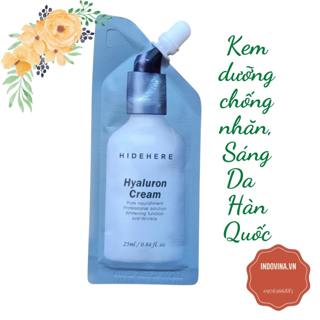 Kem Dưỡng Chống Nhăn Làm Trắng Da HIDEHEDE Siêu Cấp Ẩm Hiệu Quả Giúp Da Căng Mọng Tự Nhiên An Tiết Kiệm Toàn Dạng Túi