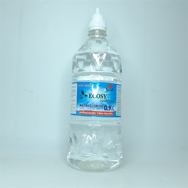 Nước muối sinh lí Ecosy Natri Cloride 0.9% 1000ml