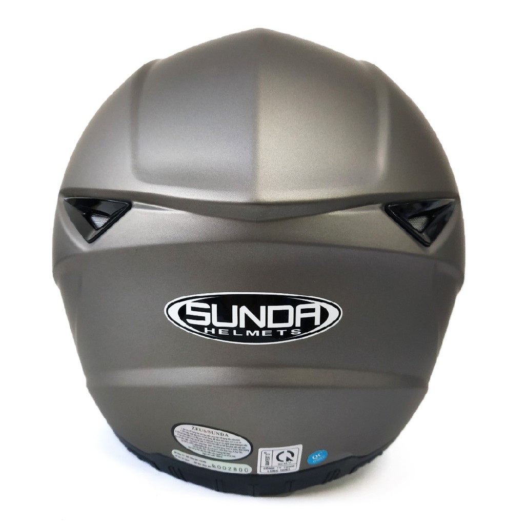 Mũ bảo hiểm trùm đầu cao cấp Sunda 811 màu xám nhám