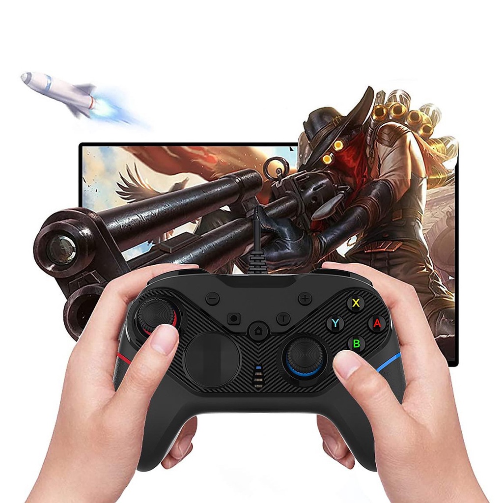 🎮Tay cầm chơi game S818 dây dài 2,2m🎮 GamePad có RUNG CỰC MẠNH - chơi game NHẠY - Chơi game đua xe | bắn súng | thể thao