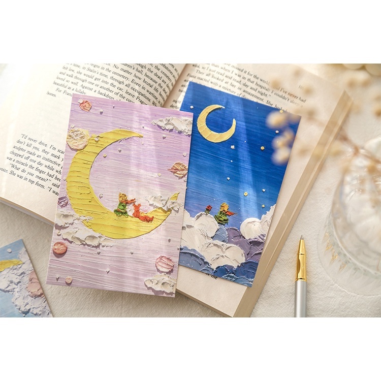 Postcard Hoàng Tử Bé 8 tấm làm quà tặng sinh nhật cho người yêu, quà Noel, thiệp quà chúc tết trang trí decor