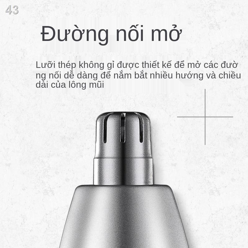 ZMáy cắt lông mũi cạo râu điện kéo tỉa tạo tác làm sạch của nam giới