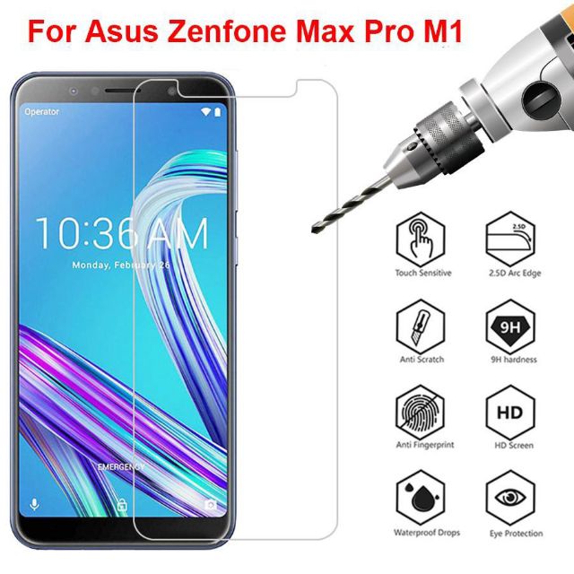 Tấm dán kính cường lực ASUS Zenfone Max Pro M1 ZB601KL hiệu Glass Pro chống vỡ, chống xước màn hình