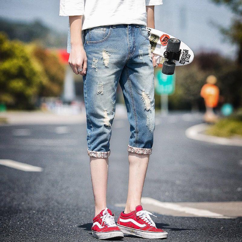 Quần Short Jean Rách Cá Tính Cho Nam levis 501