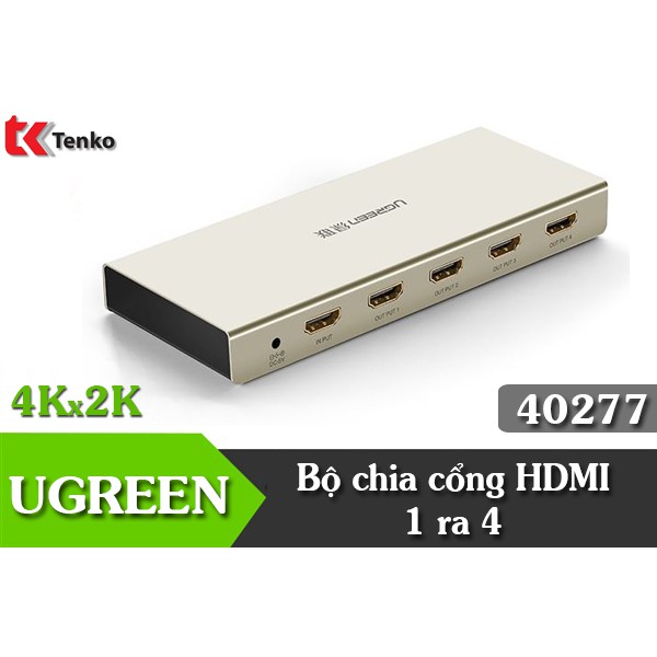 Bộ chia cổng HDMI 1 ra 4 Hỗ trợ 4k Ugreen 40277