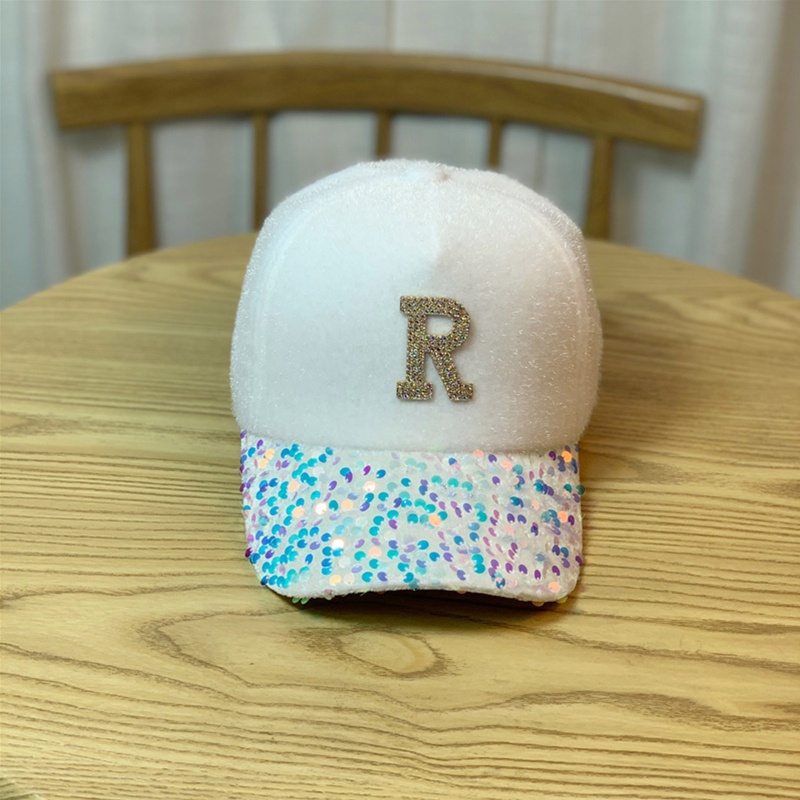 Mũ Lưỡi Trai Đính Kim Sa Hình Chữ R Thời Trang Đường Phố Cá Tính Cho Bé Trai