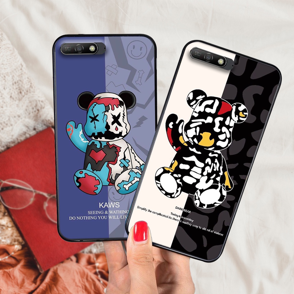 [HOT] ỐP LƯNG HUAWEI Y6 PRIME 2018 -Y6 PRO 2018- Y7 PRIME 2018- Y7 PRO 2018 GẤU BEARBRICK RẺ ĐẸP CHẤT LƯỢNG CAO