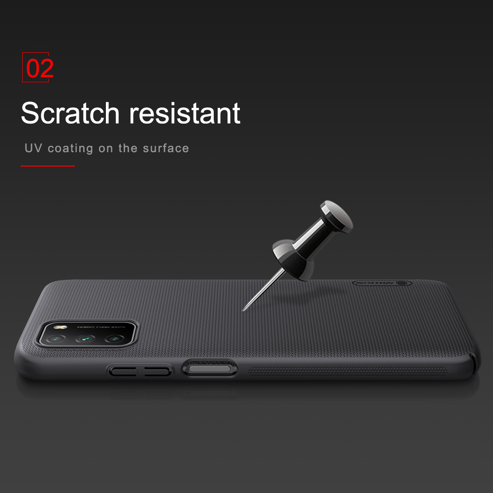 Ốp điện thoại NILLKIN nhựa PC mặt nhám chống sốc cho Xiaomi Poco M3