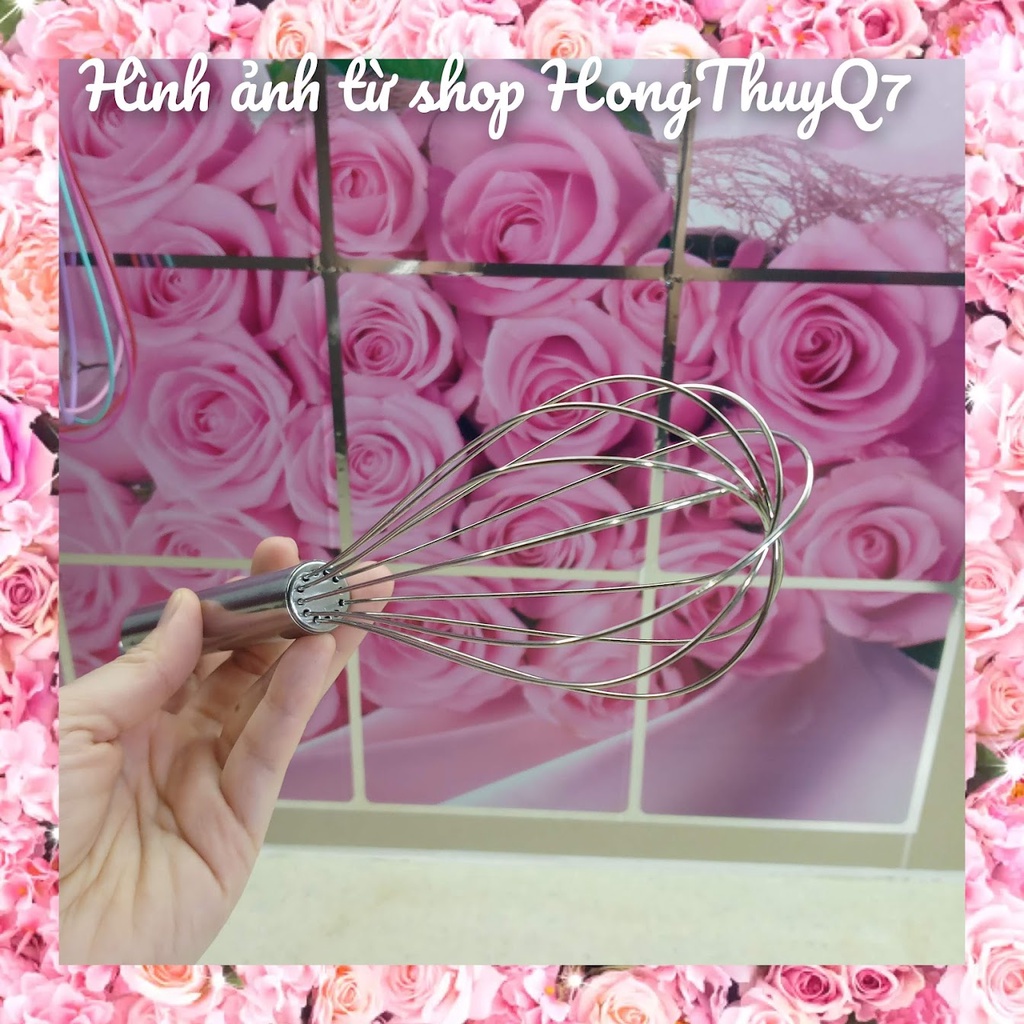 Cây Đánh Trứng bằng thép không gỉ 26cm (1c) Phới đánh trứng - HongThuyQ7