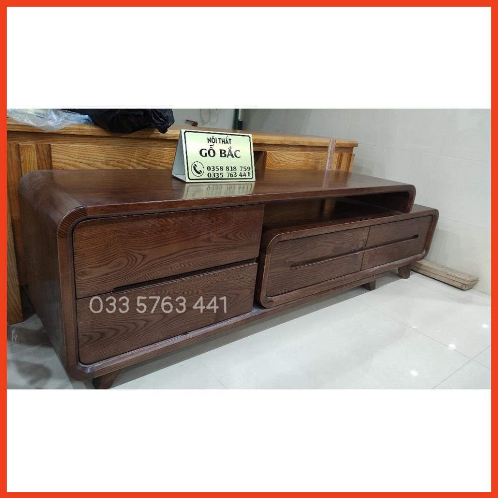 Kệ tivi thông minh gỗ sồi thông minh tăng giảm kích thước 1,8 mét đến 2,4 mét !