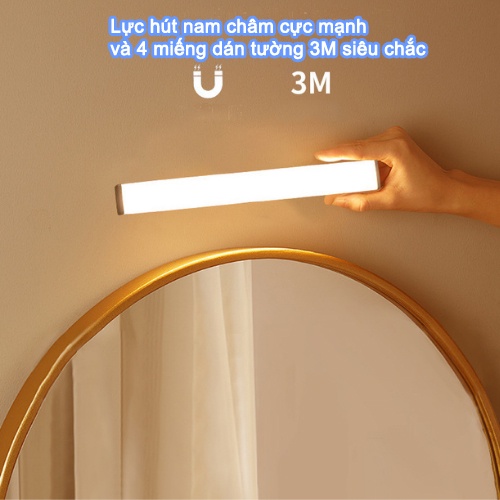 [MẪU HOT] Đèn bàn học LED gắn tường 3 chế độ cảm ứng chạm, sạc tích điện 4000mAh, tắt nguồn không tiêu hao điện