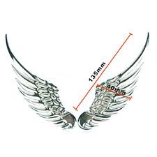 Dán tem Decal trang trí logo đôi cánh thiên thần 3d tem dán xe hơi
