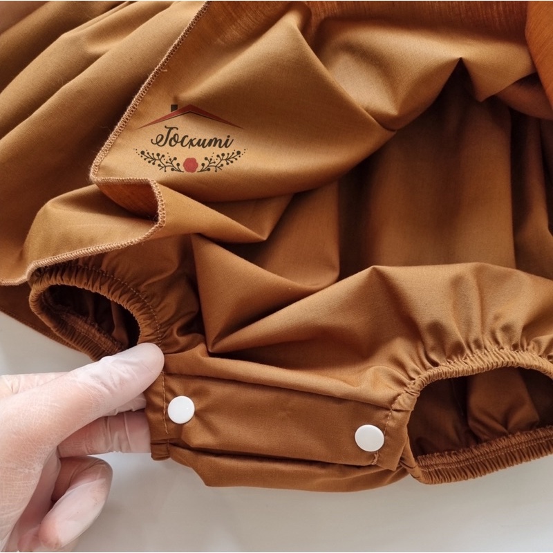 [TẶNG TURBAN] BODY VÁY KIỂU YẾM CỔ CAVAT NÂU TÂY CỰC CHẤT [SIÊU PHẨM]