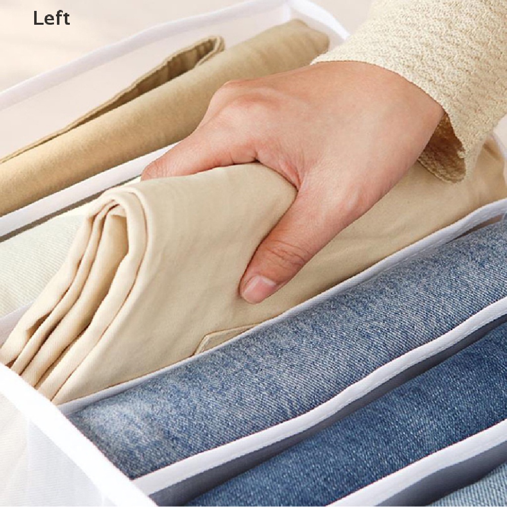 Hộp Đựng Đồ Chia Ngăn Bằng Vải Jean Tiện Dụng