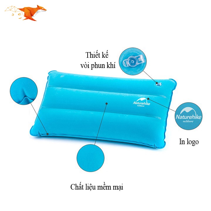 Gối Hơi Gấp Gọn Naturehike NH18F018-Z Du Lịch Dã Ngoại Văn Phòng Haochi
