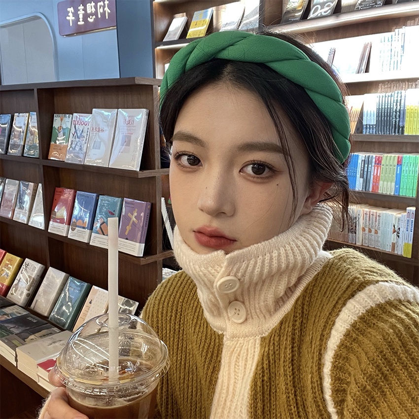 Băng Đô Cài Tóc Dạng Bện Phong Cách Hàn Quốc Cho Nữ