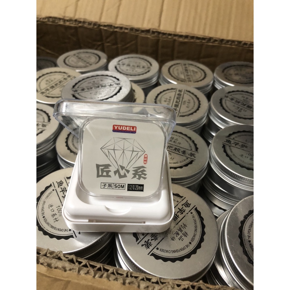 Cước câu cá Yudeli 50m siêu bền mềm mượt chuyên làm trục, thẻo